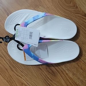 Crocs graphic sandal tye dye w7